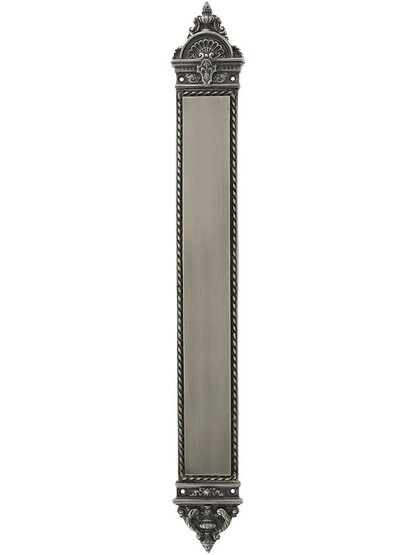 23 inch Blois Pattern Push Plate In Antique Pewter.